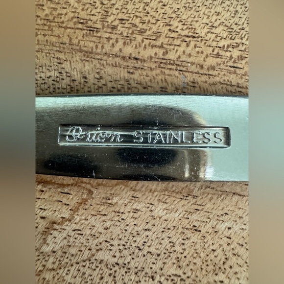 Vintage 48 piece Orion Stainless Steel Taiwan Cutlery Set Forks Spoons Knives - Picture 5 of 6